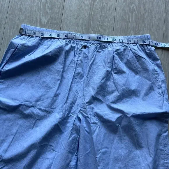 J Crew Classic Pajama Pant In End On End Cotton Large Light Blue Cool Lilac - Picture 5 of 10